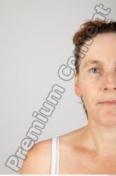 Head Woman White Slim Wrinkles Female Studio Poses